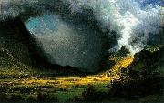 Albert Bierstadt Storm in the Mountains Spain oil painting artist